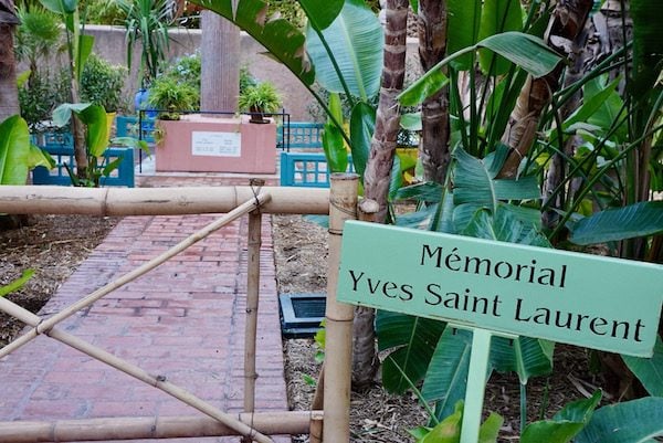 Le mémorial Yves Saint-Laurent et Pierre Berge dans le jardin Majorelle à Marrakech, Maroc