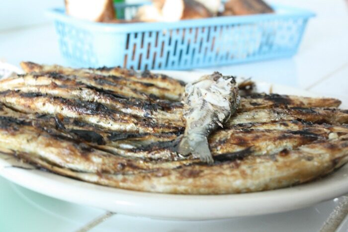grilled sardines for dinner in morocco