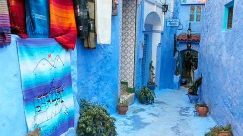 Shopping in Chefchaouen, Morocco