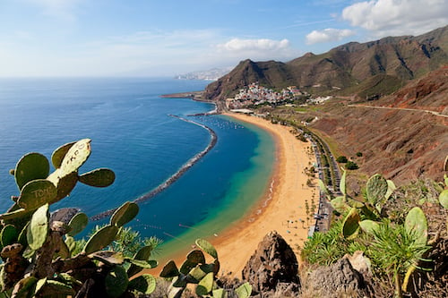 View of Las Teresitas Beach, Tenerife, Canary Islands, Spain
