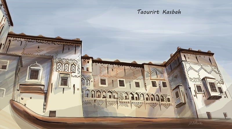 Kasbah de Taourirt au Maroc