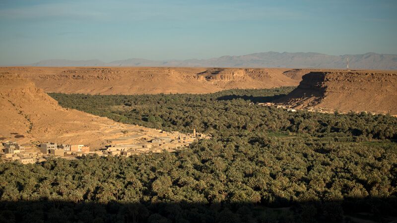 Valley in Anti Atlas Mountains