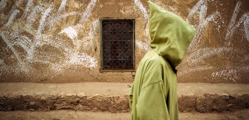Man in Djallaba Aoufous Morocco