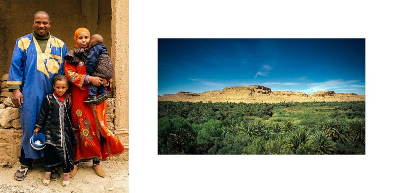 Family in the Ziz Valley Morocco