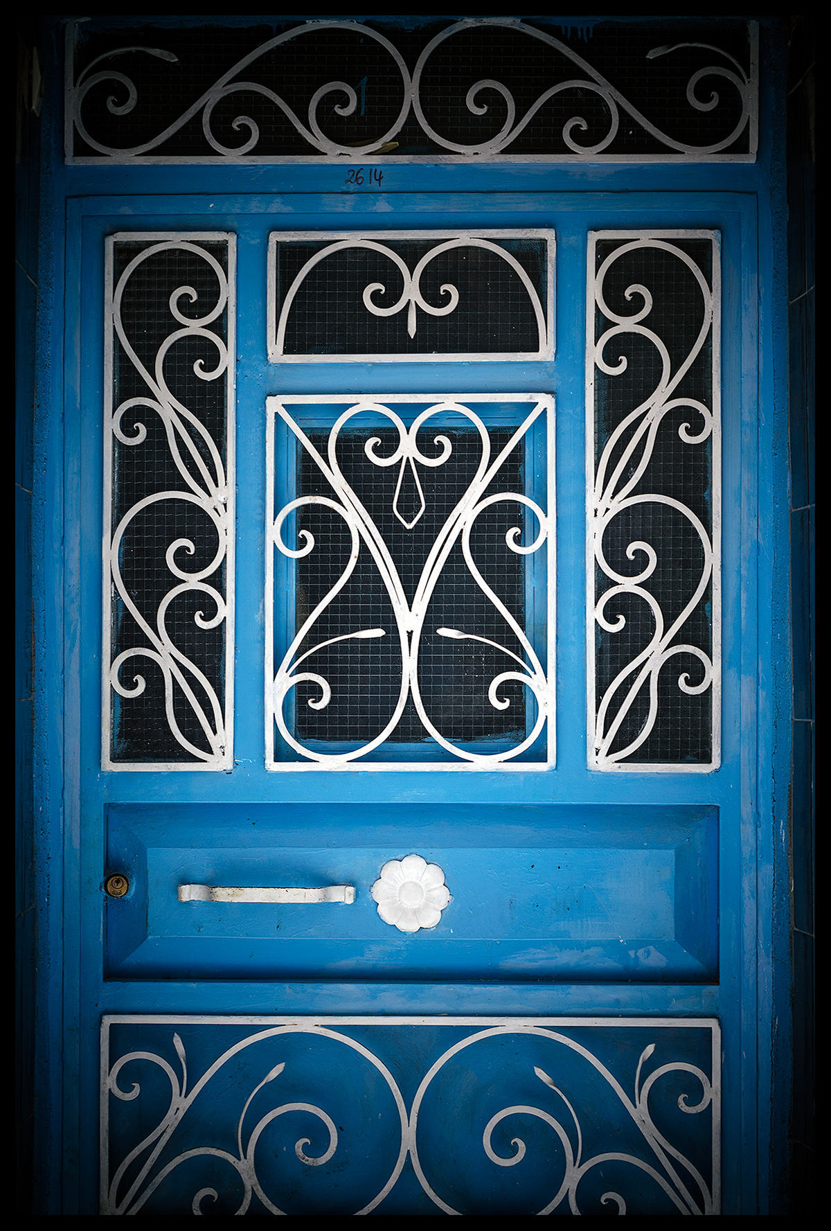 Metal Door in Chefchaouen Morocco