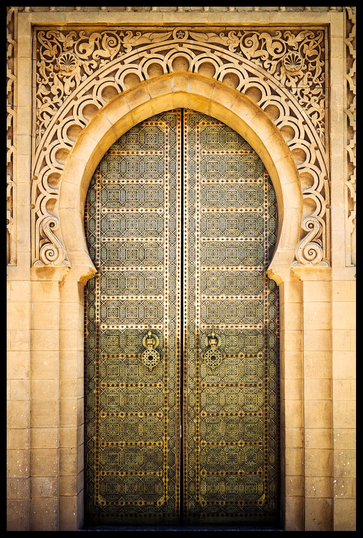Yellow Door in Rabat Morocco