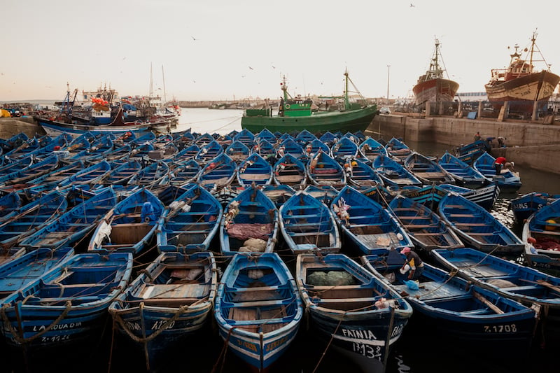 Photo of port of Essaouira for our travel guide.