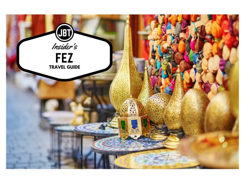 Fez travel guide title photo showing the Fez medina