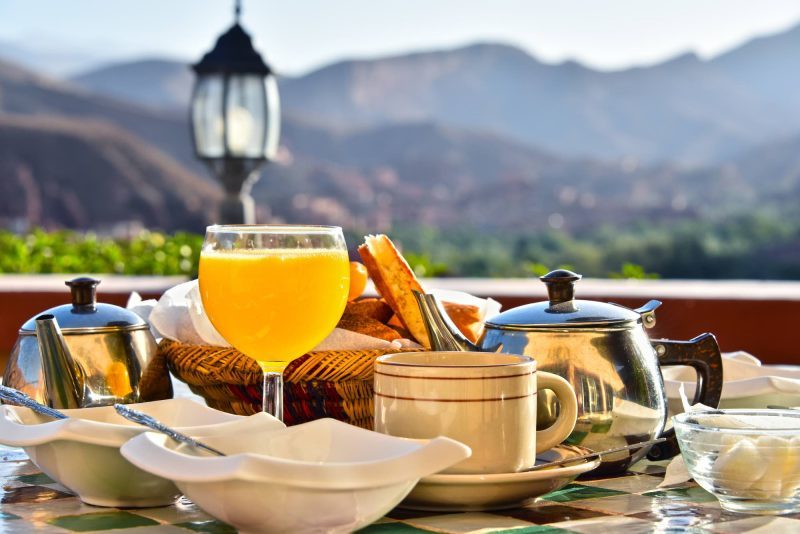 Moroccan breakfast High Atlas Mountains