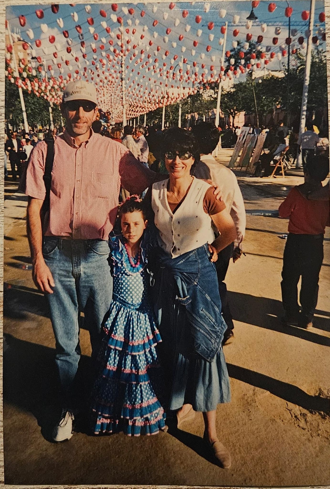 Adriane Anderson at the Feria de Abril in Sevilla as a child.