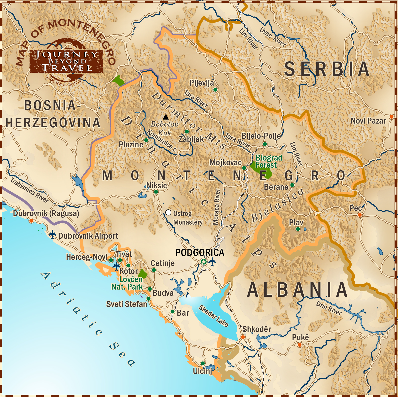 Eclectic Map - Best of Morocco